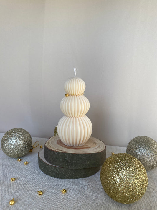 Bougie Bonhomme de neige